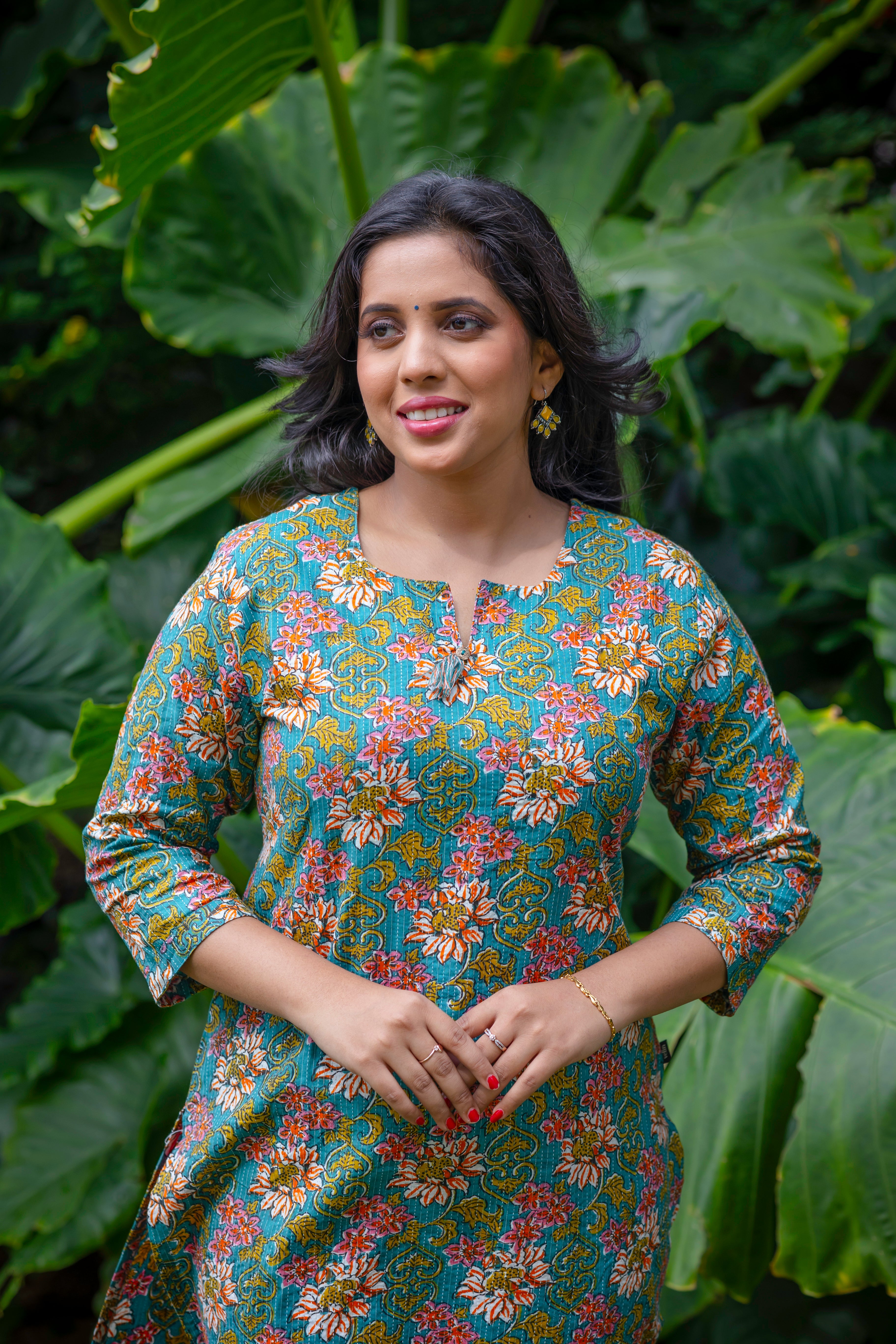 Floral Cotton Kurta