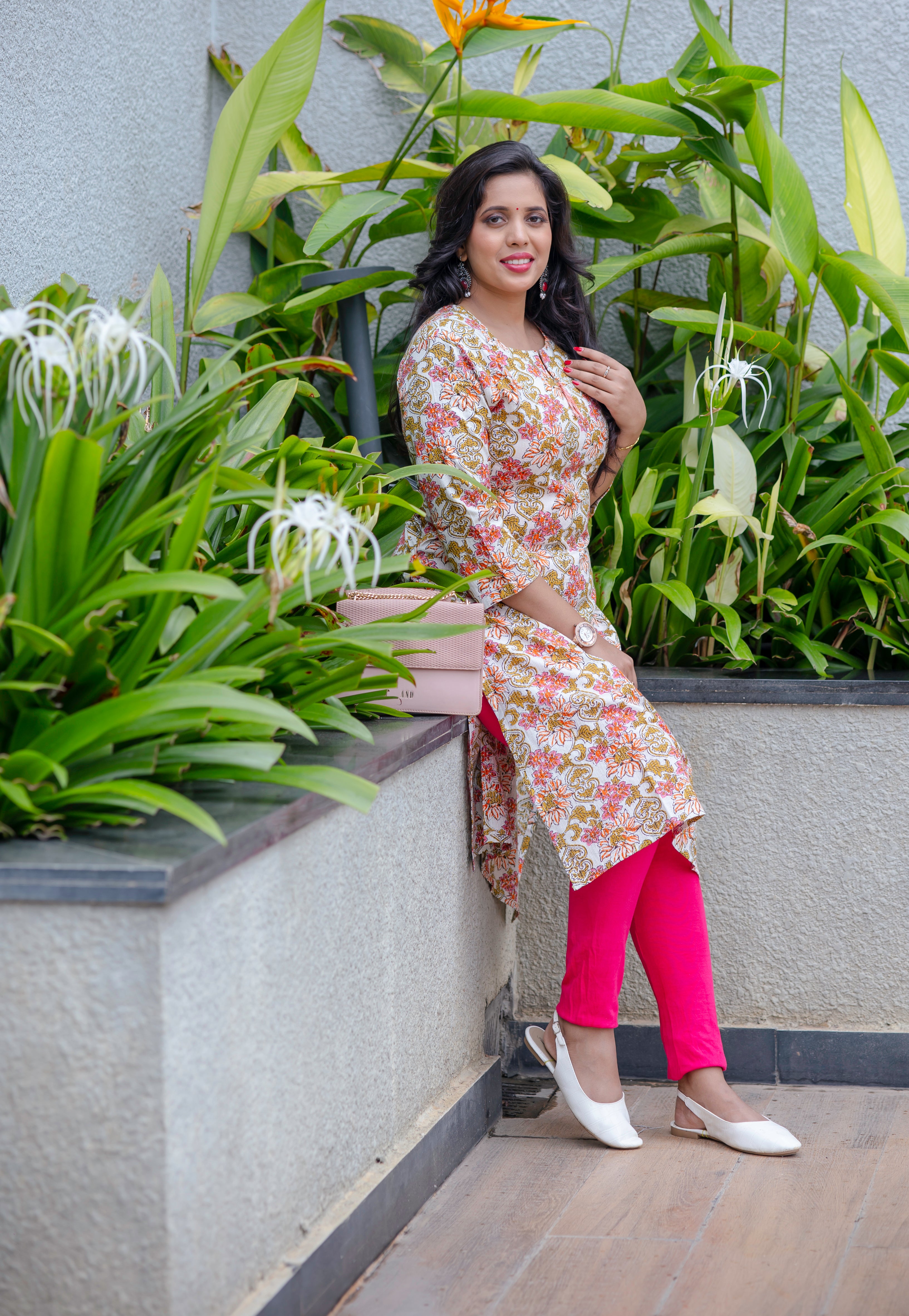 Floral Cotton Kurta